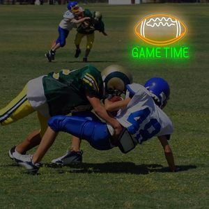 Game Time Letreros Neon Football LED indoor hanging ambient light shop <b>sign</b> wall decoration light entrance indicator light 5v12v - Product Image 6