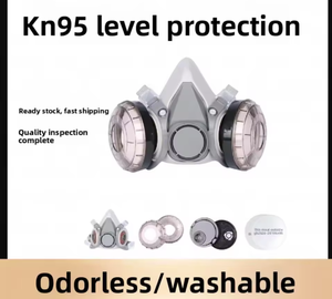 Máscara de Gas de Media Cara Económica de Silicona 6200 con Certificación CE, a Prueba de Polvo, con Diferentes Filtros y Cartuchos, Suministro Directo de Fábrica - Product Image 4