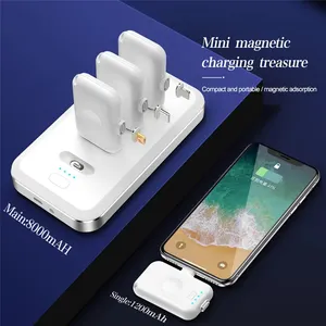 2023 Ebay Best Verkopende Magnetische Mini Draagbare Powerbank 12800Mah Magnetische Powerbank Voor Alle Smartphone