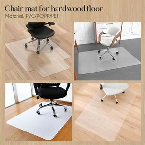 Clear Polycarbonate Carpet Protector <b>Office</b> <b>Chair</b> <b>Mat</b> Modern PVC Desk Floor <b>Mats</b> with Cushioned Feature for Home Use - Product Image 4