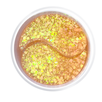Marque privée OEM cristal collagène or patchs sous les yeux paillettes masque pour les yeux Gel pour Hydrogel soins des yeux réduisant les cernes