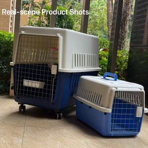 <span class=keywords><strong>Pet</strong></span> <span class=keywords><strong>Carrier</strong></span> PP Nhựa Xách Tay <span class=keywords><strong>Pet</strong></span> Lồng Thiết Kế Mạnh mẽ Cho An Toàn Con Chó Vận Chuyển - Product Image 6