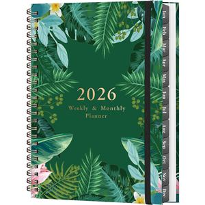 Agenda spirale A5 personnalisable 2026 avec couverture en cuir et reliure à corde – Planificateur de temps et carnet de notes - Product Image 5