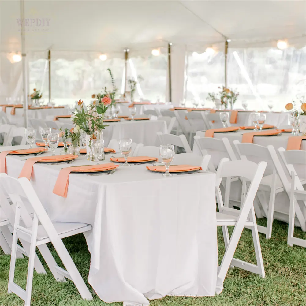 미국 도매 흰색 저렴한 접이식 플라스틱 의자 이벤트 결혼식 의자 이벤트
