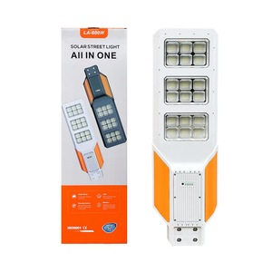 ไฟถนนพลังงานแสงอาทิตย์ออลอินวัน 600W LED กันน้ำสำหรับภายนอกอาคาร พร้อมรีโมทคอนโทรล ติดผนัง อลูมิเนียมอัลลอย - Product Image 1