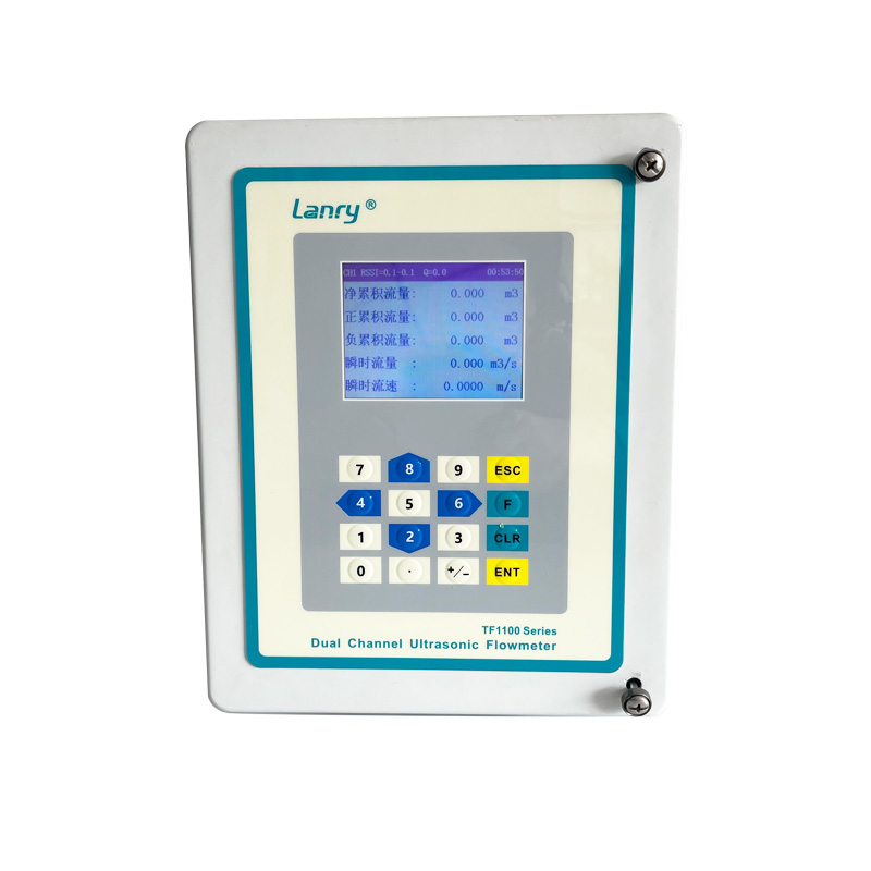 Clamp On Dual Channel Ultrasonic Flowmeter transit-Time Flow Meter Water