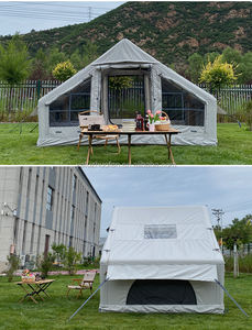 Inflatable Camping Air <b>Tent</b> with Hand Pump Portable Double Layer Easy Setup <b>Waterproof</b> Windproof 4 Seasons Oxford Cabin <b>Tent</b> - Product Image 6