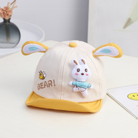 Gorra de Béisbol para Bebés y Niños Pequeños, de Poliéster/Algodón, Lujosa, Moderna, Deportiva, con Estampado Animal, Delgada, Suave, Protección Solar para Primavera y Otoño