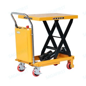 Plateforme à ciseaux hydraulique électrique 500 kg, plateforme élévatrice, chariot élévateur hydraulique, chariot pour le levage de marchandises - Product Image 4