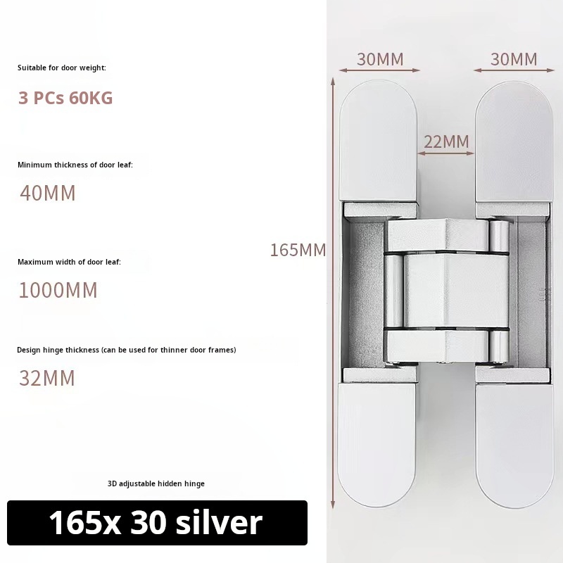 Silver [165*30] 3D hinge