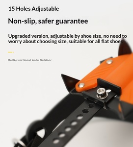 Crampons à neige et à glace de haute qualité, logo personnalisé, crampons antidérapants pour l'escalade en plein air, meilleurs crampons à glace pour bottes - Product Image 2