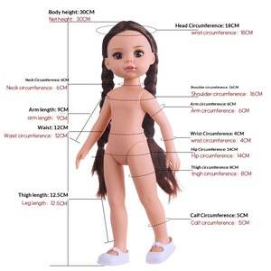Poupée Reborn American Girl de 12 pouces, corps en vinyle, design petite fille, jouet DIY pour enfants de 4 à 6 ans, vente directe d'usine, produit très demandé à l'international - Product Image 2