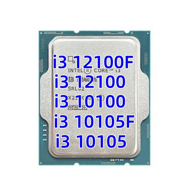 Used or Newest Desktop Core I3 I5 I7 I9 Processor Intel Core I3 12400f 12100f 12100 10100 10105f 10105 Cpu