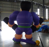 Publicité extérieure gonflables clubs de fitness GYM promotion géant gonflable fitness muscle homme modèle ballon personnage de dessin animé