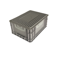 Caissons Euro empilables en plastique durable pour fruits et légumes, fournis par le fabricant