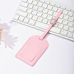 Zonyin PU Leather Luggage Tag Luxury <b>Suitcase</b> Boarding Pass Tag Portable Travel Identity Label Bag Charm for Travel - Product Image 5