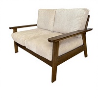 Ensemble de canapés Chesterfield en bois massif personnalisé avec un design moderne pour les espaces de salon, de bureau et d'hôtel