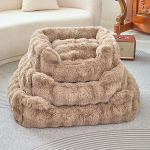 Large, removable and washable pet bed/<b>sofa</b>/warm bubble fleece <b>cat</b> sleeping mat/dog bed for winter. - Product Image 1