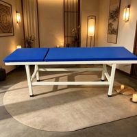 Cama de Masaje con Respaldo de Acero al Carbono Reforzado y Orificio para la Cabeza, Apta para Uso Doméstico y Comercial
