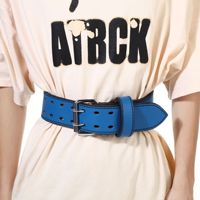 Ceinture de musculation unisexe en cuir de haute qualité avec logo personnalisé pour femmes et hommes