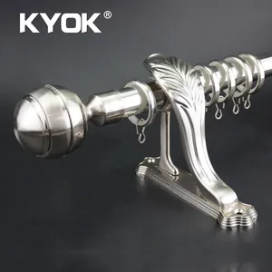 KYOK Home Decoration Benutzer definierte lange Gardinen stange Länge 4M Gardinen stange Metall Gardinen stange D910