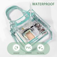 Bolsa Transparente Impermeable para Eventos Deportivos, Bolsa Transparente para el Trabajo, Deportes, Conciertos, Viajes, Gimnasio
