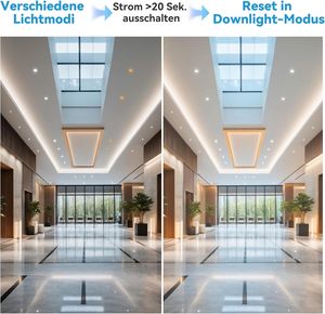 ไฟดาวน์ไลท์ LED แบบฝัง 8 ชิ้น 6W 3000K-6000K เลือกอุณหภูมิสีได้ พร้อมไฟกลางคืน รีโมทคอนโทรล IP44 สำหรับใช้ในบ้าน - Product Image 4