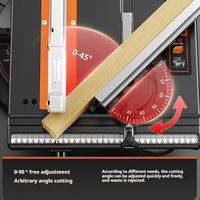 Scie à onglet composée de 10 pouces à assistance laser infrarouge pour le travail du bois avec coupe à angle variable et en parfait état
