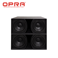 OPRA VE 2181A Subwoofer passif professionnel double 18 pouces, puissance de crête 6000W, 30Hz-120Hz, haut-parleur de basses à SPL élevé pour sonorisation en direct