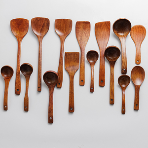 Bán buôn đặc biệt chất lượng cao không dính Pan Xẻng muỗng đồ dùng nhà bếp bằng gỗ Đồ dùng thiết lập cho nấu ăn - Product Image 3