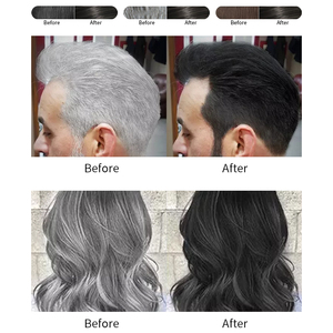<span class=keywords><strong>Crème</strong></span> colorante pour cheveux 3 en 1 et shampoing colorant sans ammoniaque, action rapide, longue durée, 500 ml, 10 couleurs, couvre les cheveux gris/blancs - Product Image 3
