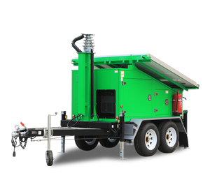 Remolque solar móvil fácil de operar con controlador MPPT para sistema de cámara de seguridad CCTV - Product Image 4