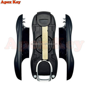 Étuis de clés de remplacement noirs de haute qualité et élégants pour Porsche avec autocollants pour la création de cadres photo artistiques - Product Image 6