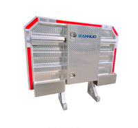 Nuevo Rack Antivuelco de Aluminio para Camioneta con Cajas de Herramientas, 68'' x 80'', Estable, Venta al por Mayor de Fábrica