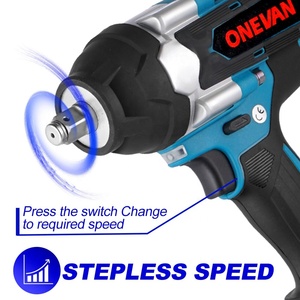 ONEVAN 1800N.M 无刷电动冲击扳手 1/2 英寸无绳扳手起子电动工具适用于卡车，适用于 18V 电池 - Product Image 5
