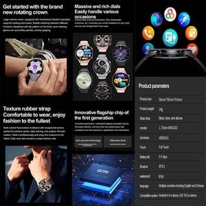 HK75 Smartwatch Waterproof IP68 Alipay NFC BT Call Blood Oxygen Sleep Sport AMOLED FitCloudPro Smart Watch HK75 - Product Image 6