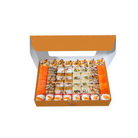 Boîte d'emballage en papier de luxe personnalisée pour sushi gâteau à emporter à emporter boîte d'emballage magnétique en papier pour sushi feuilleté crêpes avec inserts et D