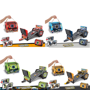 Divertida caja portátil plegable catapulta camión <span class=keywords><strong>pista</strong></span> Mini aleación coches de carreras camión juguete Diecast juguetes ingeniería Audio carril coche para chico - Product Image 4
