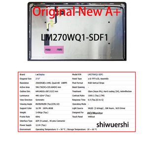 Pantalla LCD Original Nueva A+ de <span class=keywords><strong>27</strong></span> Pulgadas LM270WQ1 SDA1 SDA2 SDB1 SDB3 SDC2 SDF1 SDF2 SDG1 SLB1 SLB2 de Repuesto para Monitor <span class=keywords><strong>iMac</strong></span> - Product Image 5