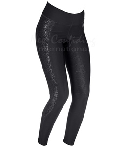 Mallas de equitación de silicona para mujer, mallas de silicona, Gel de equitación, con bolsillo - Product Image 3