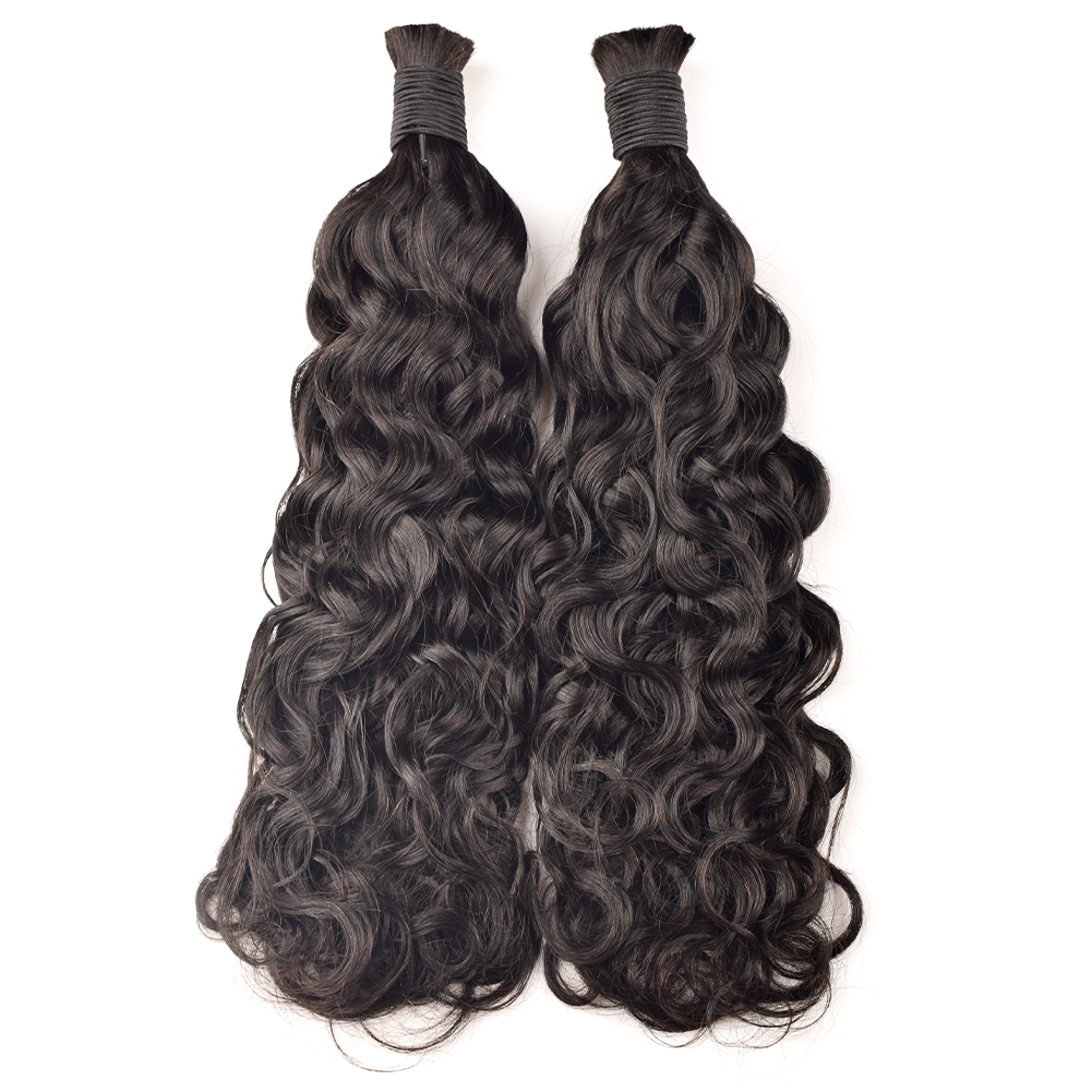 KAMA Hot Selling Jerry Curly Human Hair Bulk Bundles for Braiding No Weft Curly Hair Extensions  Soft 100% Human Hair Detail Section 9
