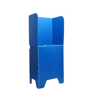Cabina de Votación Plegable de Plástico Corrugado para Estaciones Electorales - Product Image 1