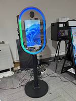 Nouvelle Arrivée 21.5 Cabine Photo Portable Appareil Photo Reflex Numérique Machine Ring Light Vidéo Miroir Photo Booth Garantie