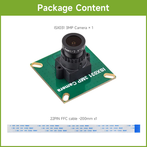 Module de caméra MIPI Waveshare ISX031 3MP, capteur ISX031, ISP intégré, 123 °   Grand angle, mise au point fixe, pour Raspberry Pi K427 - Product Image 5