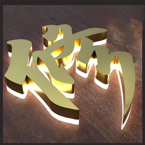 Letrero personalizado metal oro metal letras signo al por mayor latón Acero inoxidable <span class=keywords><strong>corte</strong></span> <span class=keywords><strong>láser</strong></span> mini signos - Product Image 5