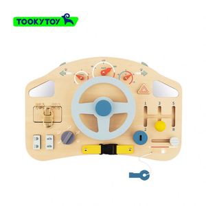 Montgmajor-tablero de educación temprana para niños, juguete de conducción cognitiva, volante multifunción educativo - Product Image 2
