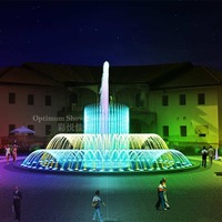 Fuente de Agua Comercial para Exteriores con Diseño Animado Mágico Personalizado 2D y 3D, Música y Agua Danzante, Novedad 2026