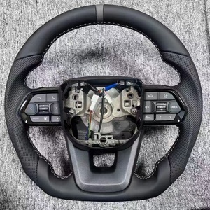 Volante de Cuero Negro para <span class=keywords><strong>Toyota</strong></span> Land Cruiser Serie 79 LC200 LC300 LC250 Prado 150 Hilux 4Runner <span class=keywords><strong>GR</strong></span> 4 Runner - Product Image 1