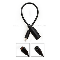 Adaptador de Conector Hembra DC 5.5 x 2.1mm a Micro USB Macho, Cable de Alimentación de 5V, USB Micro-B a DC Hembra, para Cámara, Longitud: 20cm
