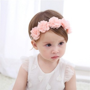 Nuovo arrivo all'ingrosso corona del fiore del bambino <span class=keywords><strong>fascia</strong></span> Chiffon corona di fiori corona <span class=keywords><strong>fascia</strong></span> per capelli ragazze fotografia Chiffon fiore rosso <span class=keywords><strong>fascia</strong></span> per capelli - Product Image 3